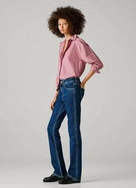 PANTALÓN VAQUERO PIPER BOOTCUT MID RISE 5SA STONE WASH ROYAL