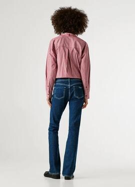 PANTALÓN VAQUERO PIPER BOOTCUT MID RISE 5SA STONE WASH ROYAL