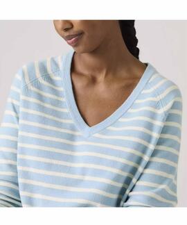 JERSEY DE PICO SUPERSOFT PULLOVER RELAXED FIT PARISIENNE STR