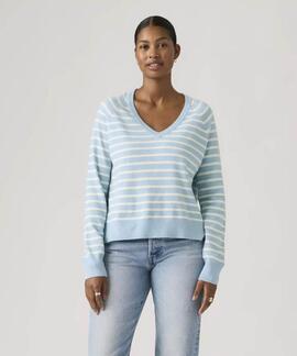 JERSEY DE PICO SUPERSOFT PULLOVER RELAXED FIT PARISIENNE STR