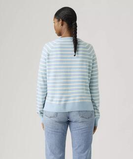 JERSEY DE PICO SUPERSOFT PULLOVER RELAXED FIT PARISIENNE STR