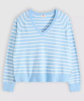 JERSEY DE PICO SUPERSOFT PULLOVER RELAXED FIT PARISIENNE STR