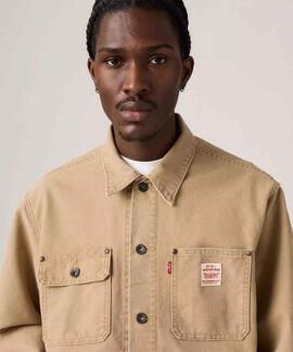 CHAQUETA TRUCKER SUNRISE RELAXED FIT TIGER'S EYE