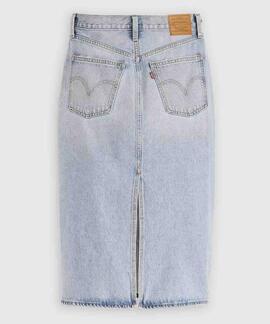 FALDA VAQUERA DE TIRO ALTO CON ABERTURA POSTERIOR RIVETING C