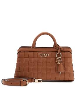 BOLSO SANDY SATCHEL TRENZADA MARRÓN CARAMELO