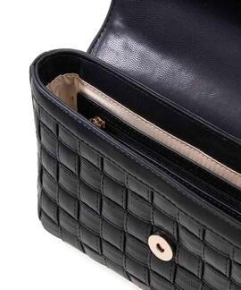 BANDOLERA SANDY SATCHEL TRENZADA COLOR NEGRO