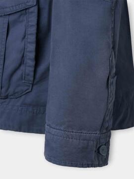 PARKA PARCHES AZUL MARINO