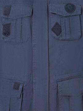 PARKA PARCHES AZUL MARINO