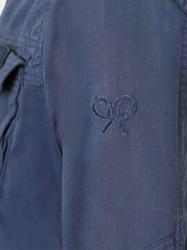 PARKA PARCHES AZUL MARINO