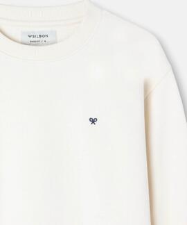 SUDADERA RAQUETA ETNICA CREMA