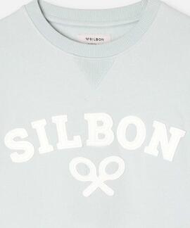 SUDADERA SILBON RAQUETA MEDIA AGUAMARINA
