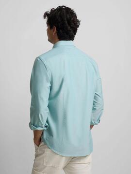 CAMISA SPORT OXFORD REGULAR FIT VERDE MEDIO