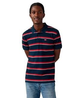 LEVI'S® HOUSEMARK POLO PIQUÉ ALDEN STRIPE NAVY BLAZER