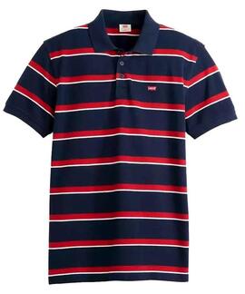 LEVI'S® HOUSEMARK POLO PIQUÉ ALDEN STRIPE NAVY BLAZER