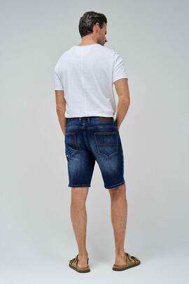 PANTALÓN CORTO S-ACTIV REGULAR FIT DENIM AZUL