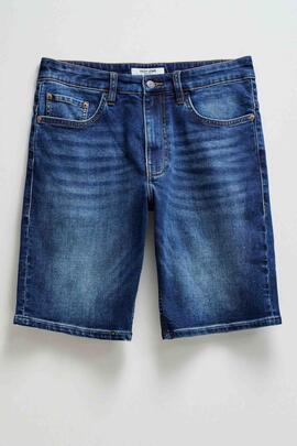 PANTALÓN CORTO S-ACTIV REGULAR FIT DENIM AZUL