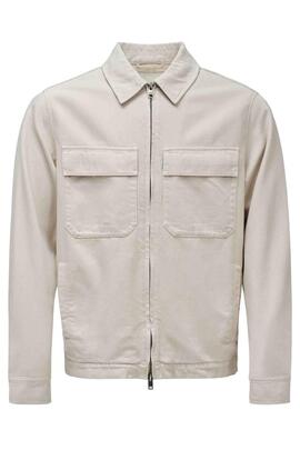 SOBRECAMISA EN DENIM LIGERO COLOR CRUDO