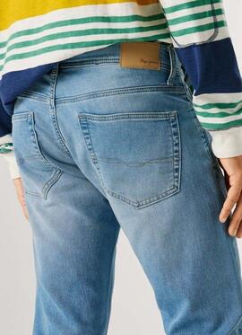 PANTALÓN VAQUERO TRACK SLIM FIT 2UG MID RISE USED SUNFADE GY