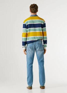 PANTALÓN VAQUERO TRACK SLIM FIT 2UG MID RISE USED SUNFADE GY