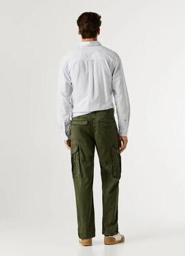 PANTALÓN DE SARGA ELÁSTICA TWILL REGULAR FIT UTILITY CARGO 7