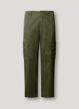 PANTALÓN DE SARGA ELÁSTICA TWILL REGULAR FIT UTILITY CARGO 7