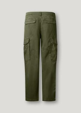 PANTALÓN DE SARGA ELÁSTICA TWILL REGULAR FIT UTILITY CARGO 7