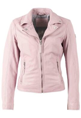 CAZADORA DE PIEL BAJAH WOMEN BIKER ROSA