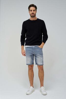 PANTALÓN CORTO S-ACTIV REGULAR FIT DENIM GRIS