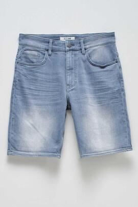 PANTALÓN CORTO S-ACTIV REGULAR FIT DENIM GRIS