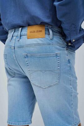 PANTALÓN CORTO S-ACTIV REGULAR FIT DENIM AZUL CLARO