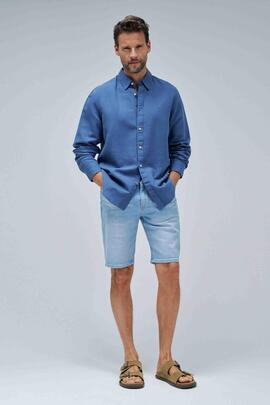 PANTALÓN CORTO S-ACTIV REGULAR FIT DENIM AZUL CLARO