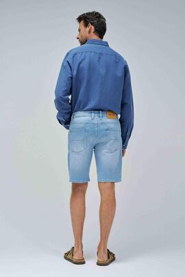 PANTALÓN CORTO S-ACTIV REGULAR FIT DENIM AZUL CLARO