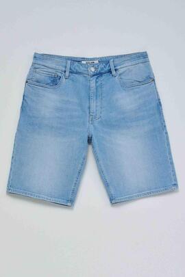 PANTALÓN CORTO S-ACTIV REGULAR FIT DENIM AZUL CLARO