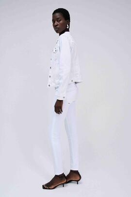 CAZADORA VAQUERA SLIM FIT DENIM BLANCO
