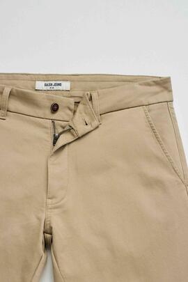 PANTALÓN CHINO S-ACTIV SLIM FIT COLOR BEIGE