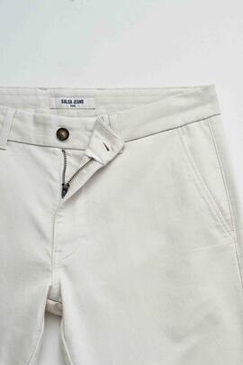 PANTALÓN CHINO S-ACTIV SLIM FIT COLOR PERLA