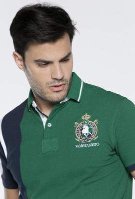 POLO H FRANJA VERDE