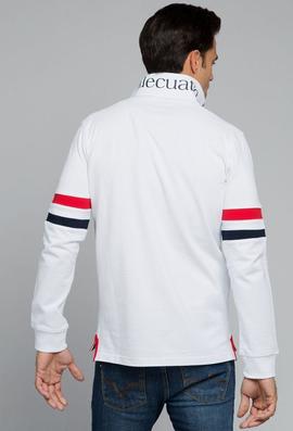 POLO H FRANJA BLANCO