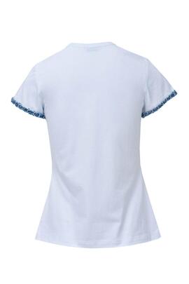 CAMISETA CON BRANDING SLIM FIT COLOR BLANCO CON DE