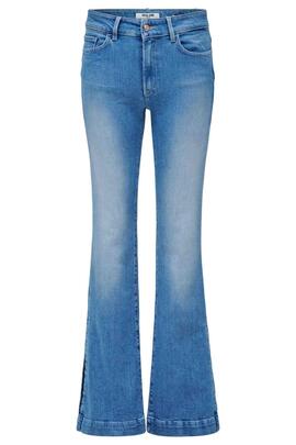 PANTALÓN VAQUERO DESTINY FLARE PUSH UP DENIM AZUL