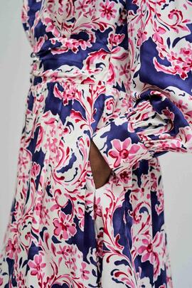 VESTIDO REGULAR FIT CON ESTAMPADO FLORAL