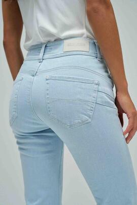 PANTALÓN VAQUERO SECRET BOOTCUT PUSH IN DENIM AZUL