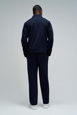 CHAQUETA REGULAR FIT AZUL MARINO CON BOLSILLOS EN EL PECHO