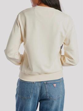 SUDADERA TRIANGLE LACE REGULAR FIT CREAM WHITE