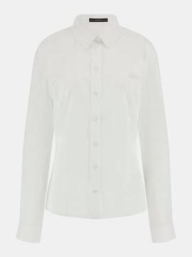 CAMISA CATE SLIM FIT POPELINA ELÁSTICA PURE WHITE