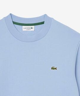 SUDADERA DE FELPA DE CORTE CLÁSICO AZUL CLARO