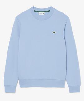 SUDADERA DE FELPA DE CORTE CLÁSICO AZUL CLARO