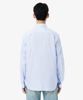 CAMISA DE ALGODÓN PINPOINT PREMIUM REGULAR FIT AZUL CLARO