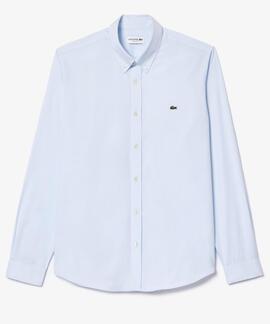 CAMISA DE ALGODÓN PINPOINT PREMIUM REGULAR FIT AZUL CLARO