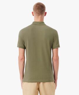 POLO LACOSTE SLIM FIT BMY VERDE KAKI